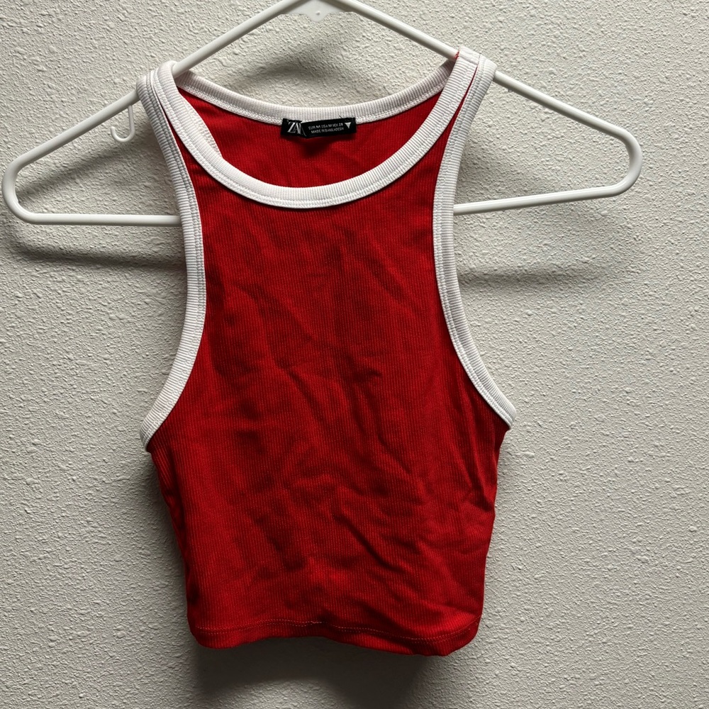 Zara cropped tank size M (could fit a small as well)
